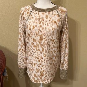 🐆 LN Mystree brand women’s long sleeve pull over shirt